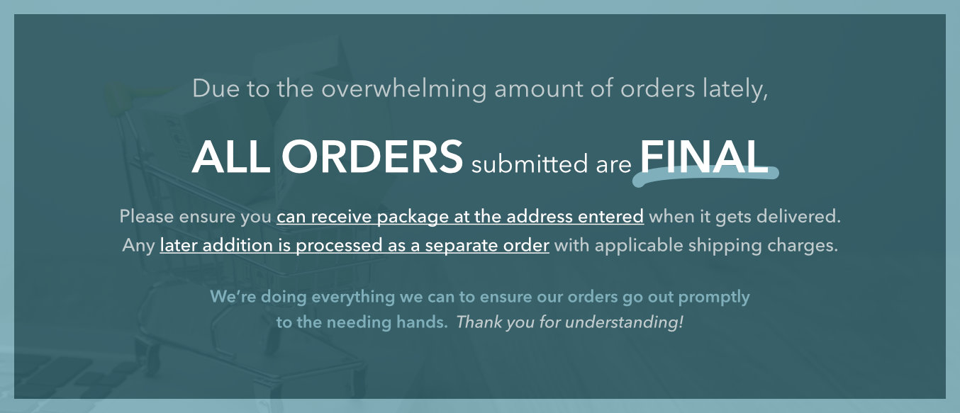 All orders are final